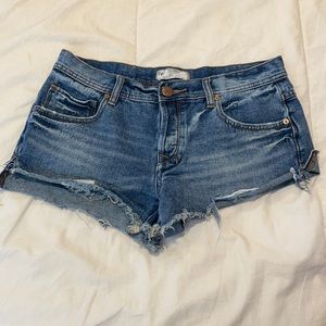 Free People Jean Shorts